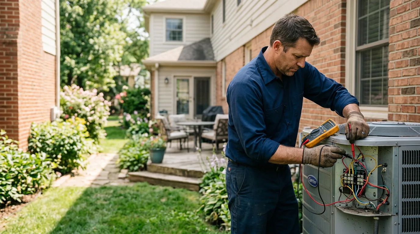 HVAC technician working near North Middletown, KY